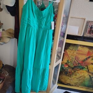 Chic Turquoise Maxi Dress